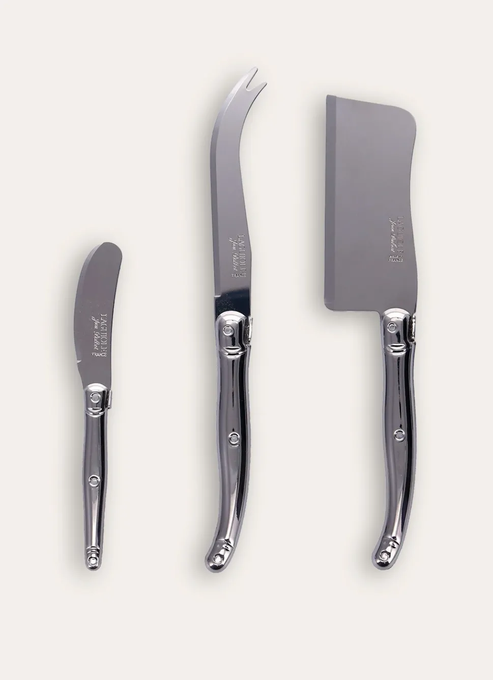 Clearance Bouchara COFFRET DE 3 COUTEAUX A FROMAGE INOX