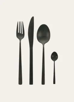 Outlet Bouchara COFFRET DE 6 CUILLÈRES À SOUPE EN ACIER INOXYDABLE Noir