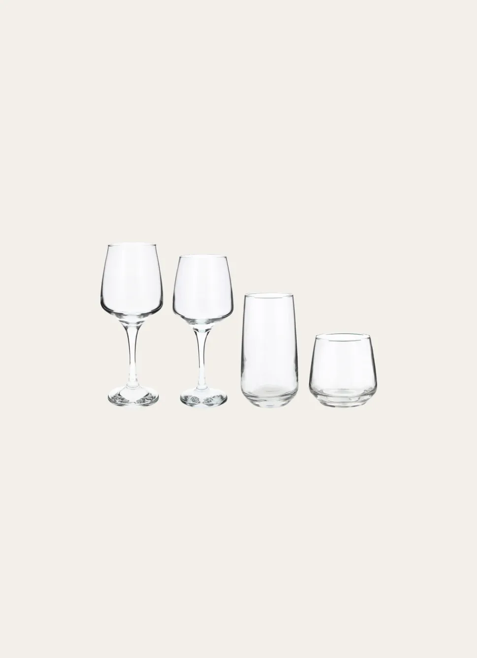 Discount Bouchara COFFRET DE 6 GOBELETS TRAPEZE EN VERRE TRANSPARENT