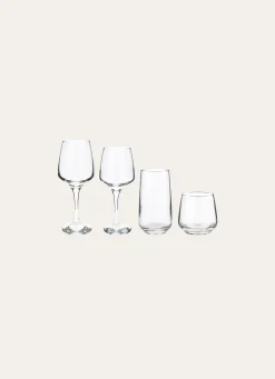 Online Bouchara COFFRET DE 6 VERRES À PIED FORME TRAPÈZE TRANSPARENT
