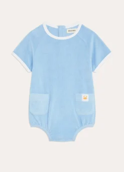 Clearance Bouchara COMBINAISON EN ÉPONGE UNIE CRABE BLEU