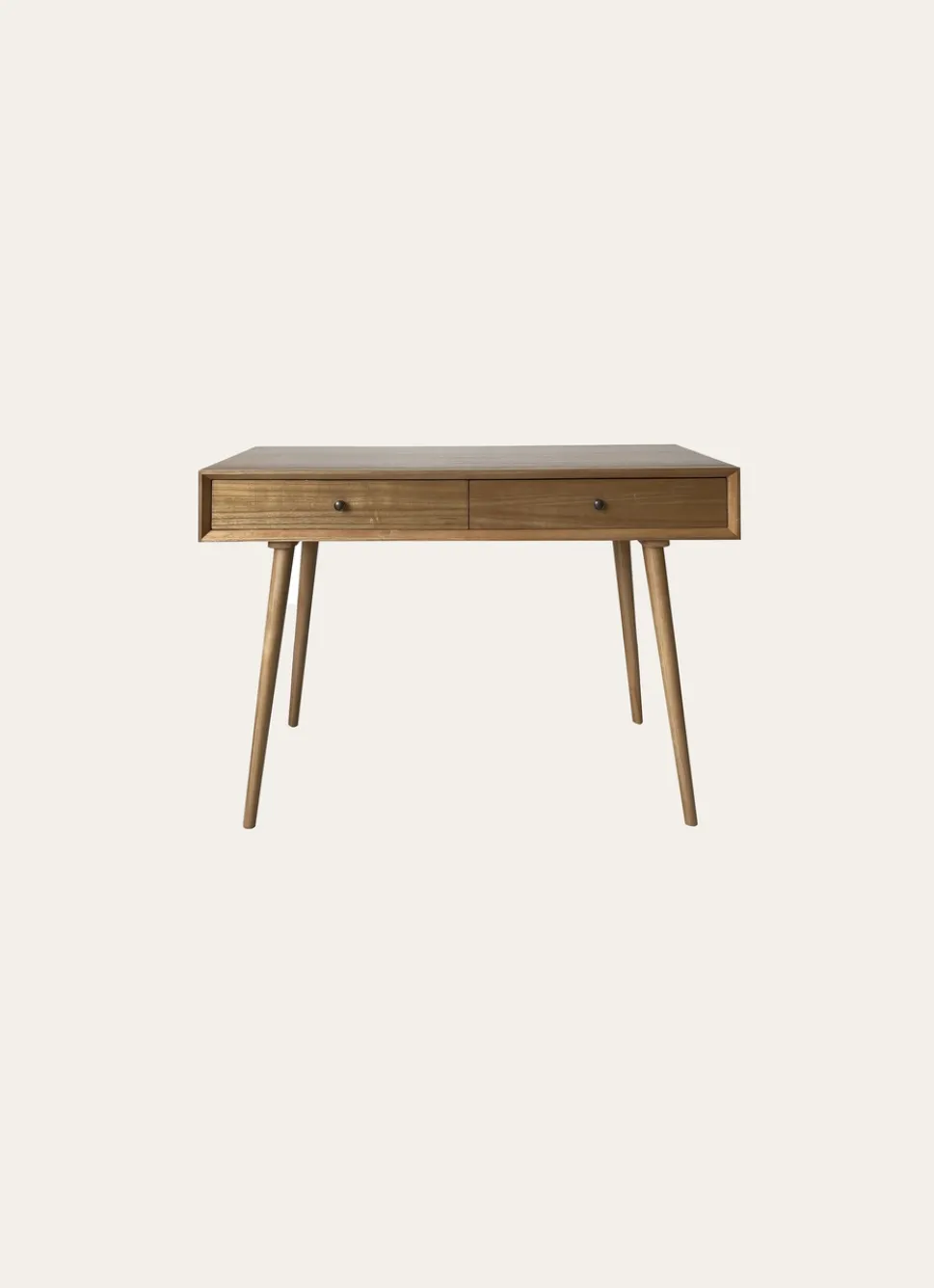 Clearance Bouchara CONSOLE EN BOIS BLOND 2 TIROIRS CLAIR