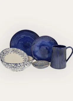 New Bouchara COUPELLE COQUILLAGE EN GRÈS KONKANI BLEU