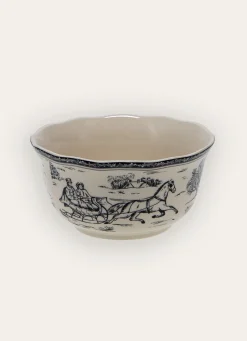 Outlet Bouchara COUPELLE EN GRÈS MOTIF HIVERNAL SYLVAINE GRIS