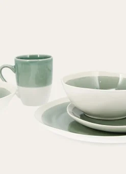 New Bouchara COUPELLE EN GRÈS RÉACTIF VERT DE GRIS