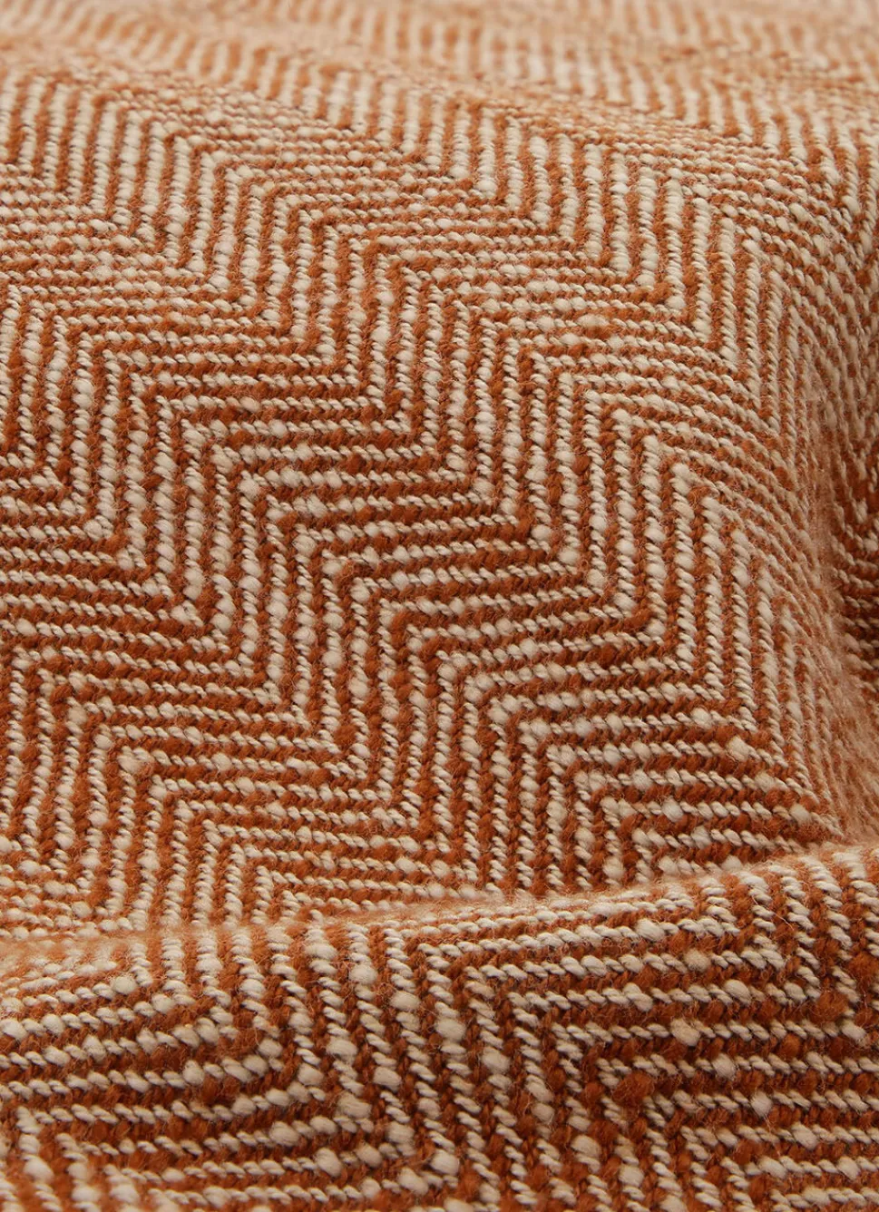 New Bouchara COUSSIN À MOTIF CHEVRONS CARAMEL