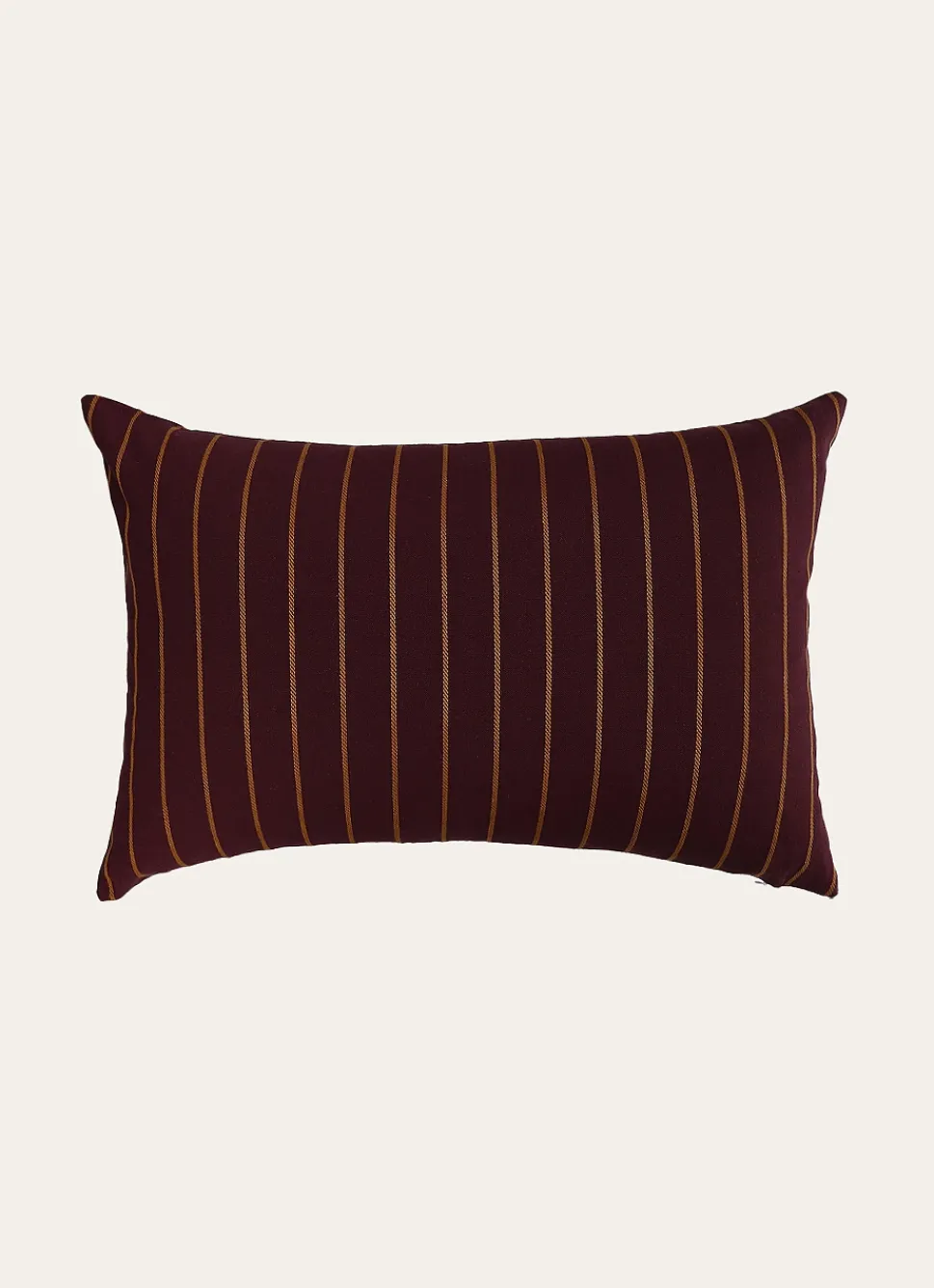 Discount Bouchara COUSSIN À RAYURES TISSÉES PRUNE