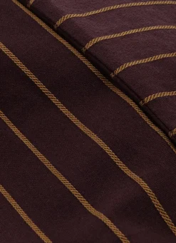 Discount Bouchara COUSSIN À RAYURES TISSÉES PRUNE