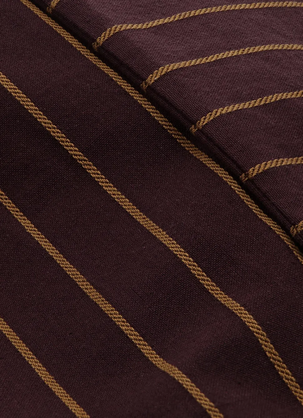 Discount Bouchara COUSSIN À RAYURES TISSÉES PRUNE