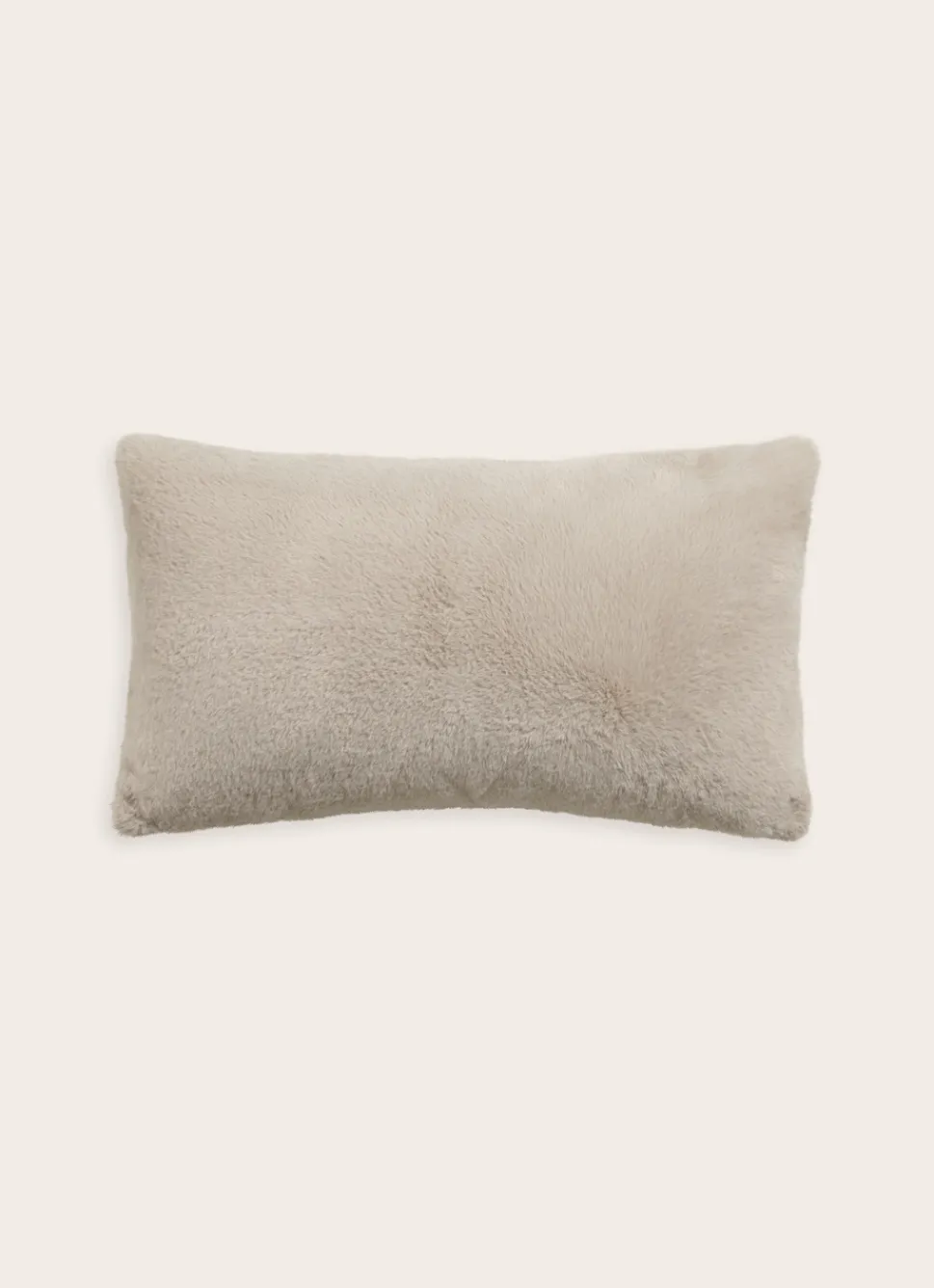 Sale Bouchara COUSSIN EN FAUSSE FOURRURE EXTRA DOUX SABLE