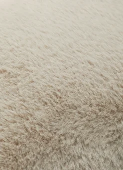 Sale Bouchara COUSSIN EN FAUSSE FOURRURE EXTRA DOUX SABLE