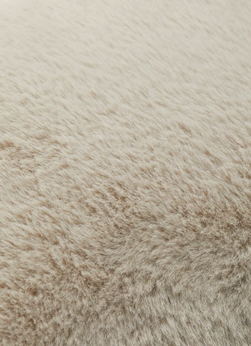 Sale Bouchara COUSSIN EN FAUSSE FOURRURE EXTRA DOUX SABLE