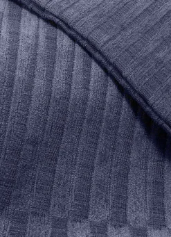 Hot Bouchara COUSSIN JACQUARD BICOLORE MOTIFS TRIANGLES Bleu MARINE