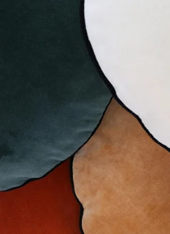 Hot Bouchara COUSSIN ROND EN VELOURS BRUN