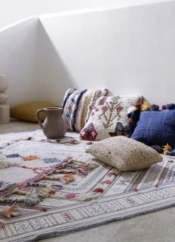 Clearance Bouchara COUSSIN TRESSÉ EN JUTE ET COTON NATUREL