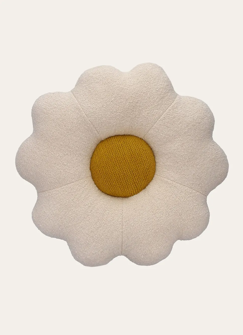 Discount Bouchara COUSSIN TRICOT FLEUR ECRU