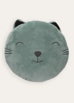 New Bouchara COUSSIN TÊTE DE CHAT vert