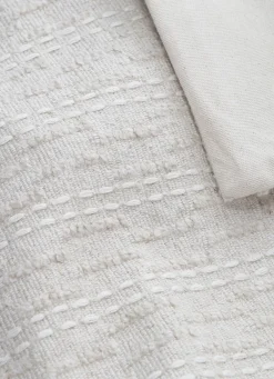 Online Bouchara COUSSIN UNI AVEC PASSAGE FILS FANTAISIE ECRU