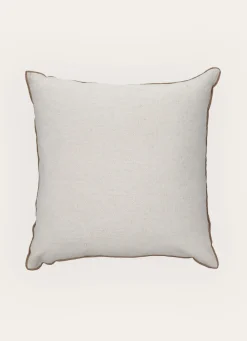 Best Bouchara COUSSIN UNI CHINÉ AVEC BOURDON CONTRASTÉ BEIGE
