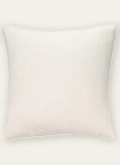 Sale Bouchara COUSSIN UNI COTON-LIN AVEC BOURDON CONTRASTÉ ÉCRU/BLANC CASSÉ