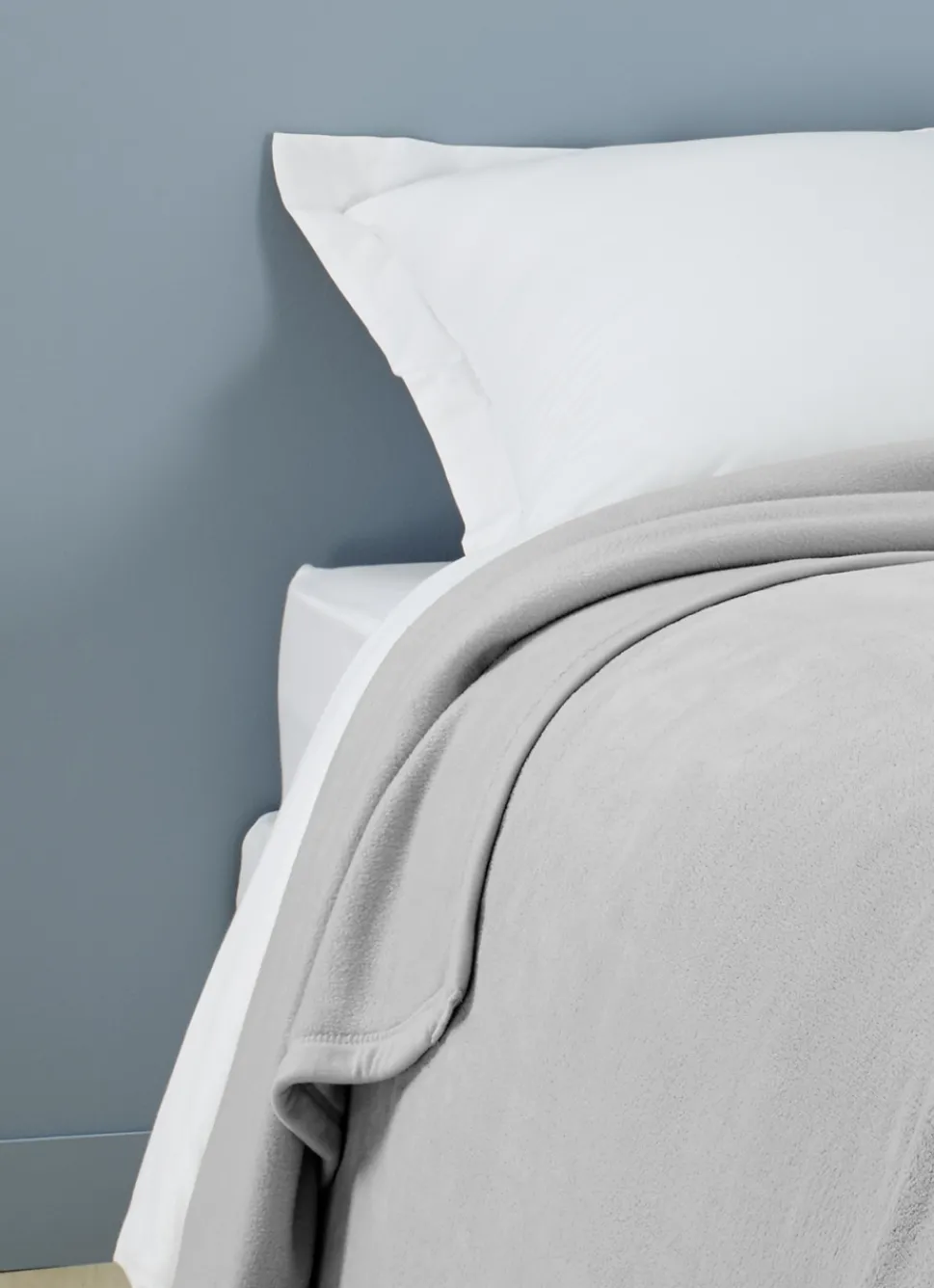 Clearance Bouchara COUVERTURE DOUBLE FACE TRÈS CHAUDE GRIS ARGENT