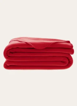 New Bouchara COUVERTURE POLAIRE LÉGÈRE ROUGE