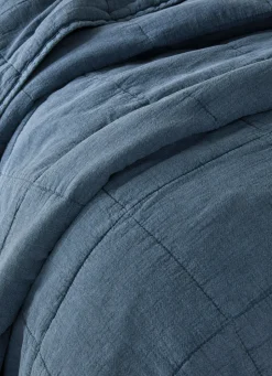 Clearance Bouchara COUVRE-LIT MATELASSÉ UNI INDIGO