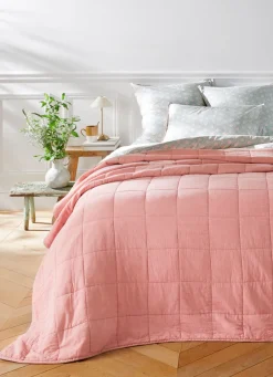 Best Bouchara COUVRE-LIT MATELASSÉ UNI ROSE
