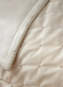 Hot Bouchara COUVRE-LIT MATELASSE EFFET SURPIQURE OR ECRU