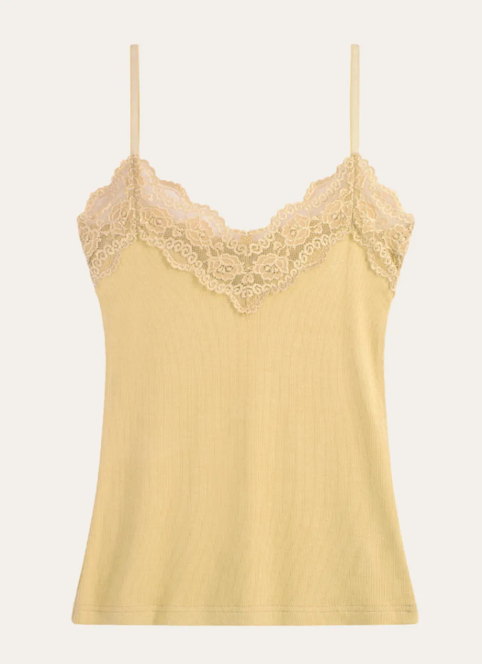 Outlet Bouchara DÉBARDEUR DENTELLE JAUNE