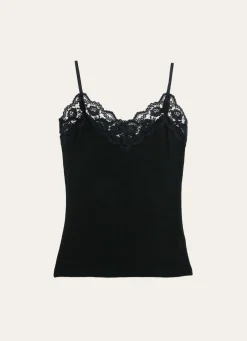 Clearance Bouchara DÉBARDEUR DENTELLE NOIR