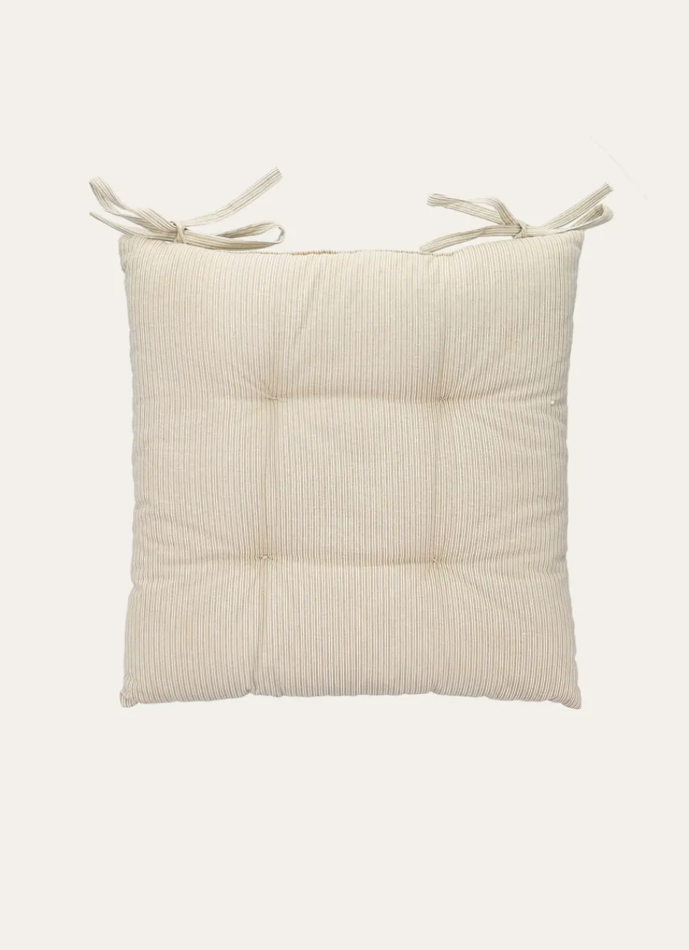 Hot Bouchara DESSUS DE CHAISE EN TOILE FINE À RAYURES BEIGE