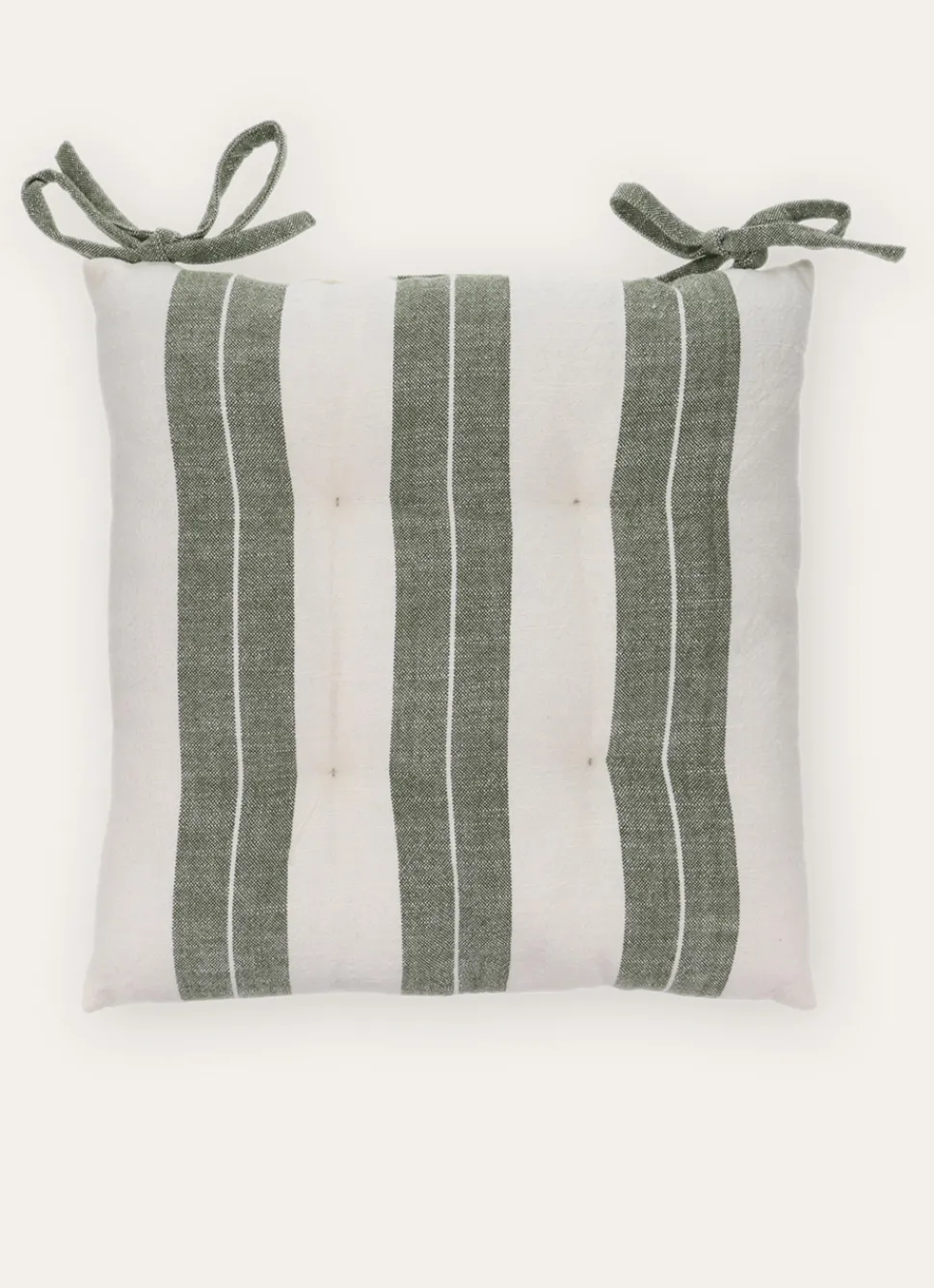 Online Bouchara DESSUS DE CHAISE LARGES RAYURES ÉCRU / KAKI