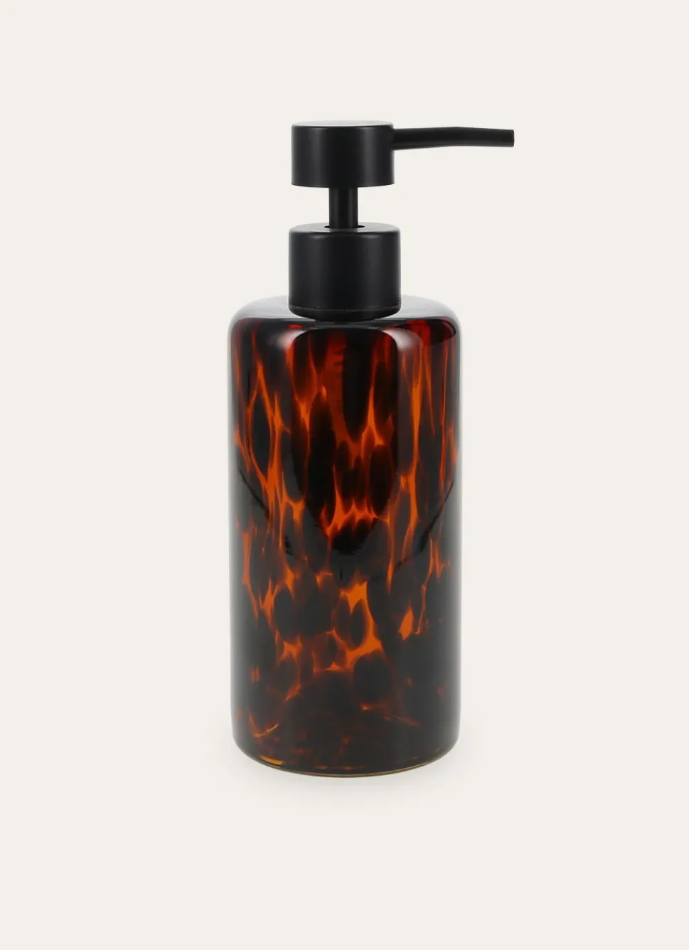 Clearance Bouchara DISTRIBUTEUR DE SAVON EN VERRE MOTIF LÉOPARD BRUN