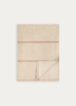 Online Bouchara DRAP DE BAIN À RAYURES BEIGE