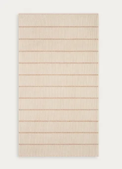 Online Bouchara DRAP DE BAIN À RAYURES BEIGE