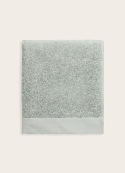 Bouchara DRAP DE BAIN COTON MOELLEUX ZÉRO TORSION VERT TILLEUL