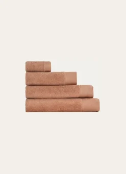 Sale Bouchara DRAP DE BAIN COTON MOELLEUX ZÉRO TORSION BEIGE ROSE