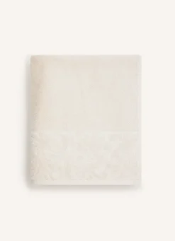 New Bouchara DRAP DE BAIN EN COTON LITEAU CISELÉ BEIGE