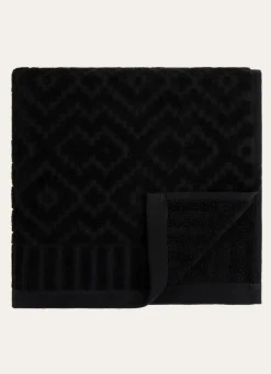Outlet Bouchara DRAP DE BAIN EN JACQUARD Noir