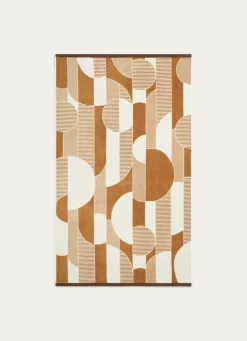 Online Bouchara DRAP DE BAIN JACQUARD MOTIF GÉOMÉTRIQUE MULTICOLORE