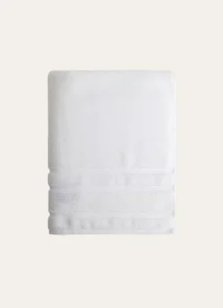 Online Bouchara DRAP DE BAIN MOELLEUX LITEAU RAFFINÉ BLANC