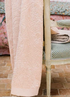 Hot Bouchara DRAP DE DOUCHE EN VELOURS JOSEPHINE BEIGE