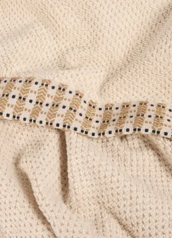 Discount Bouchara DRAP DE DOUCHE UNI AVEC LITEAU FANTAISIE BEIGE