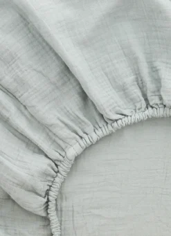 New Bouchara DRAP HOUSSE BÉBÉ EN GAZE DE COTON MOUSSE