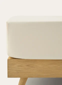 Online Bouchara DRAP HOUSSE EN COTON ECRU