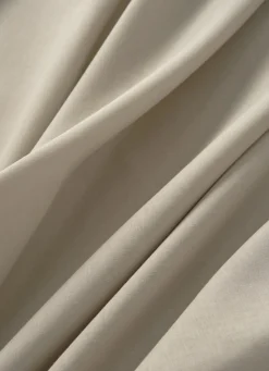 New Bouchara DRAP HOUSSE EN COTON POUR 2 LITS JUMEAUX TAUPE CLAIR