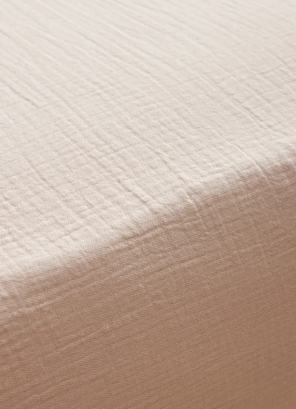 Clearance Bouchara DRAP HOUSSE EN DOUBLE GAZE SABLE