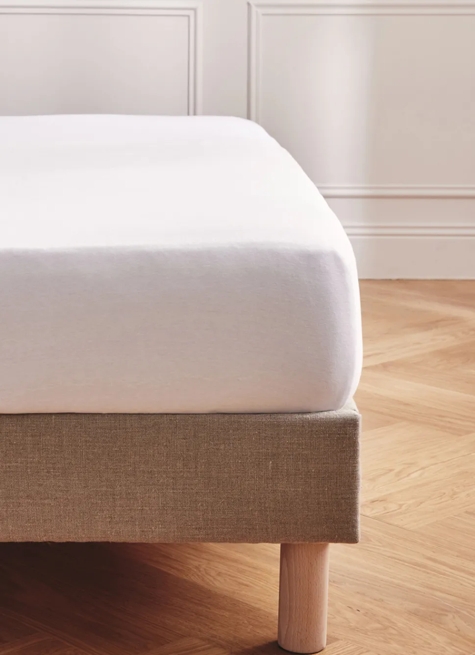 Outlet Bouchara DRAP HOUSSE EN JERSEY EMILOU BLANC