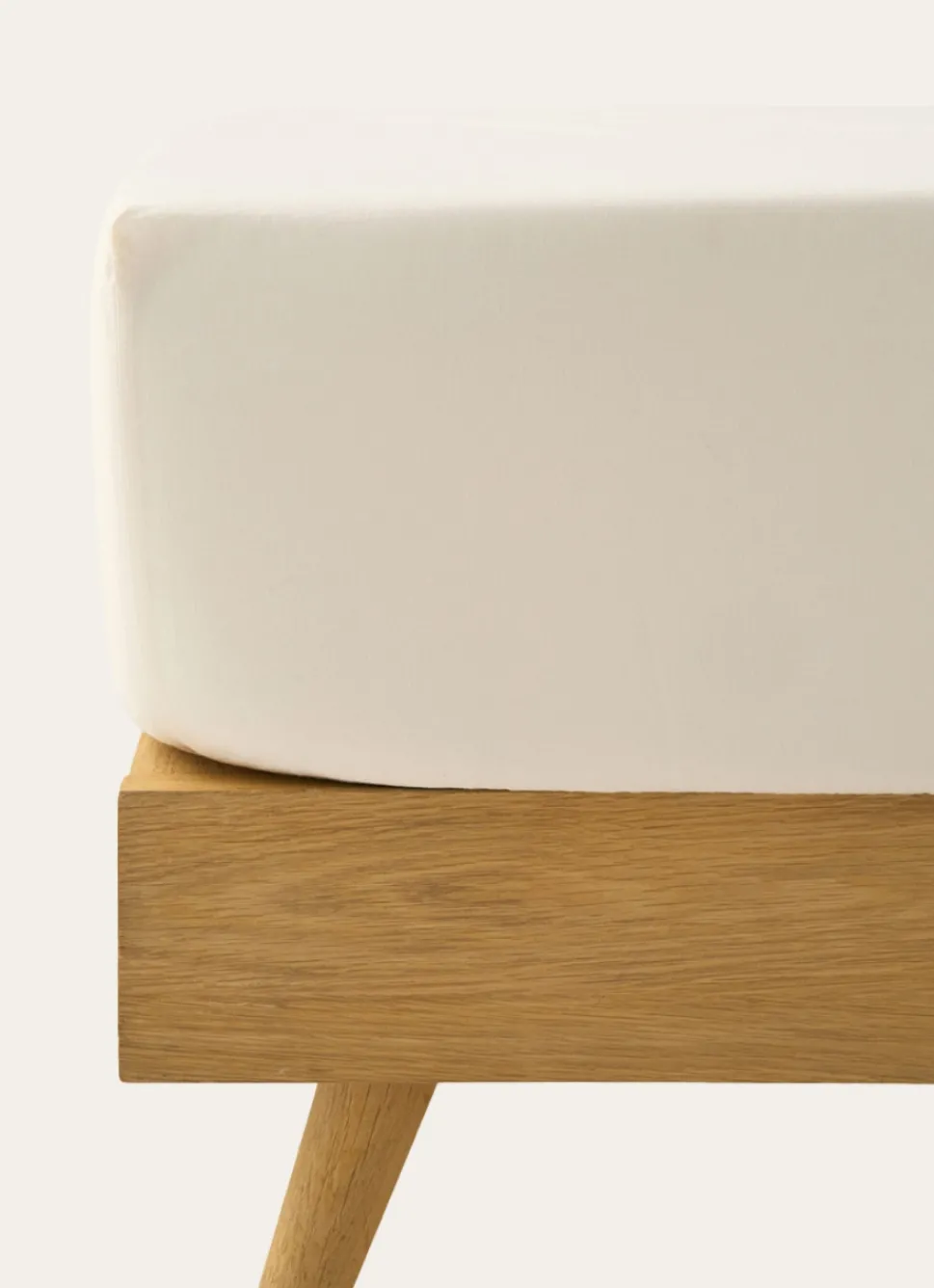 Best Bouchara DRAP HOUSSE UNI EN COTON LAVÉ BIO ECRU